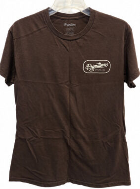 Primitive Apparel Co Logo Graphic T-Shirt Mens Medium Brown Skate Streetwear